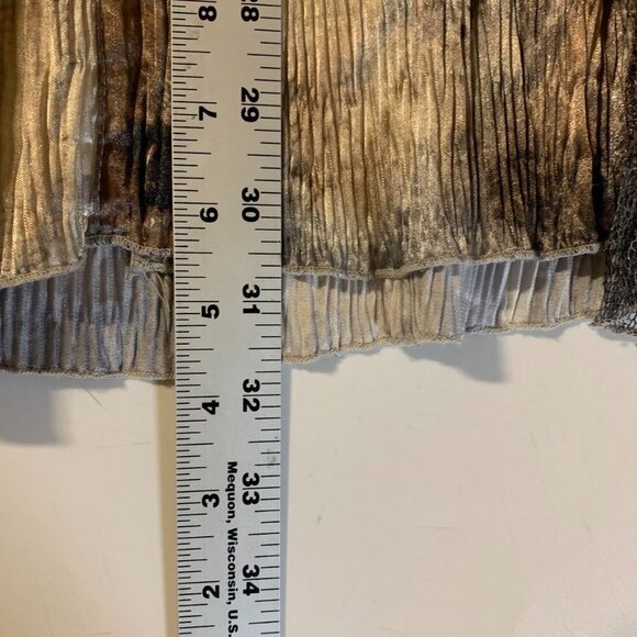 Komarov Women's Crinkle Lace Button Abstract Long Sleeve Shirt Size XL - Picture 13 of 13